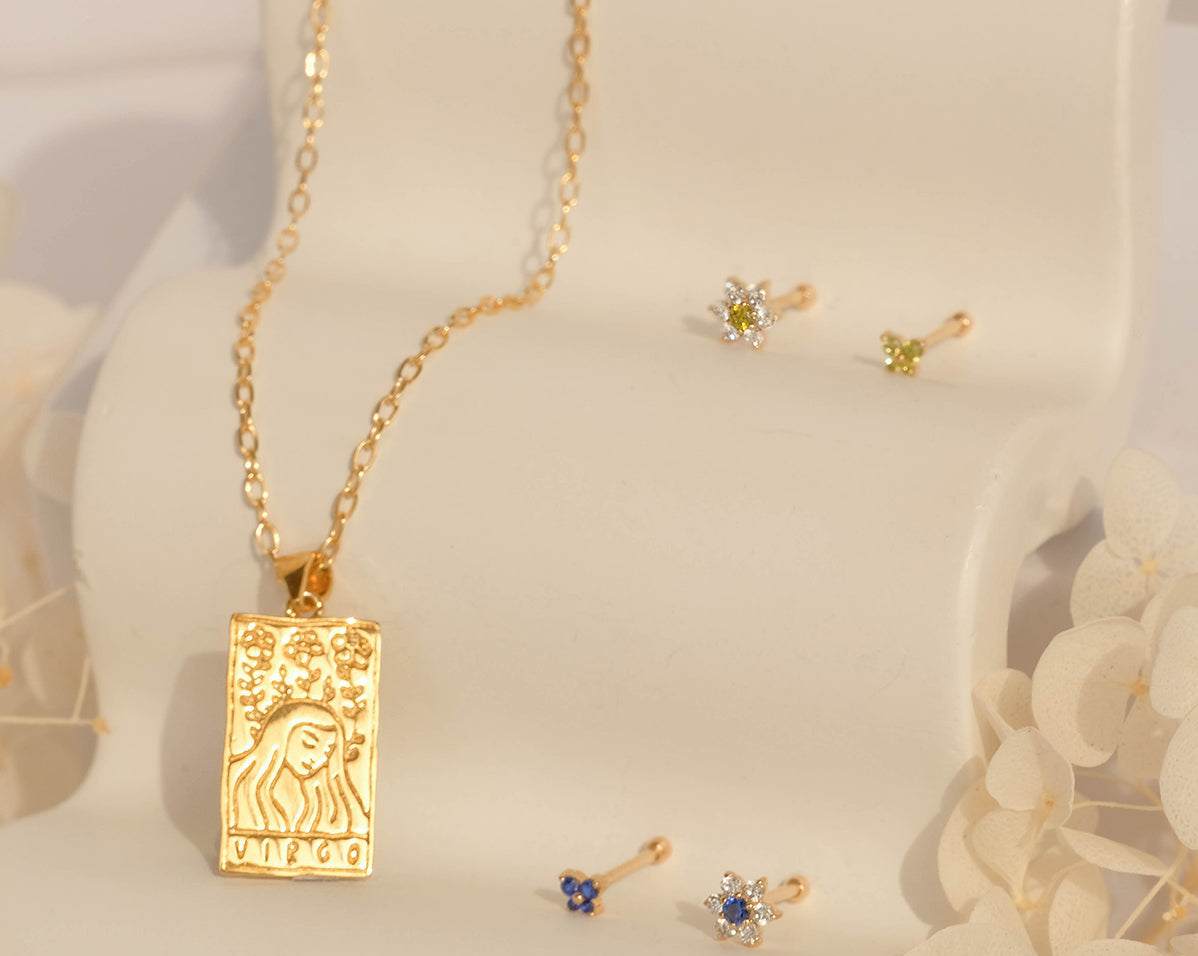 Virgo Zodiac Necklace - S-kin Studio Jewelry | Minimal Jewellery That Lasts.