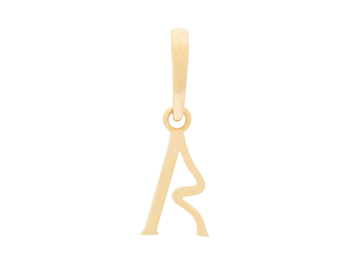Wavy Initial Pendant