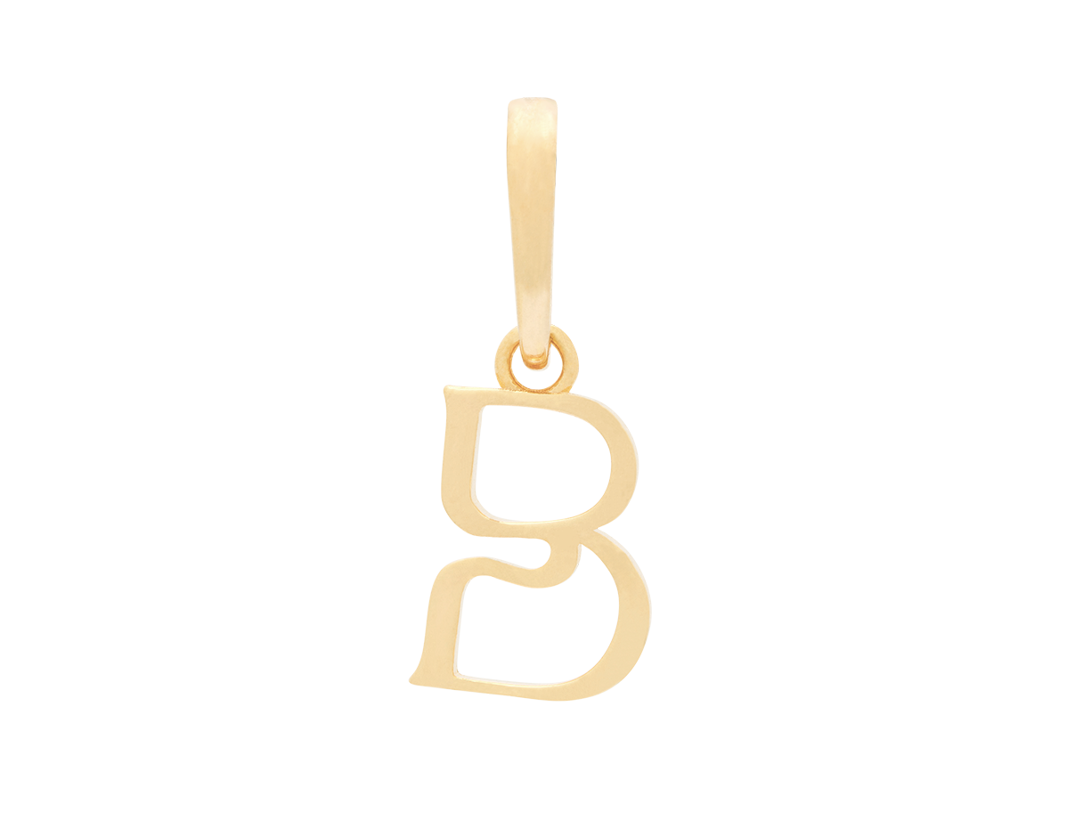 Wavy Initial Pendant