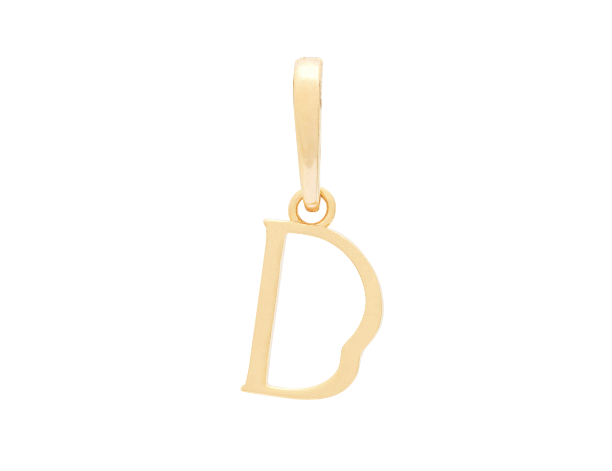 Wavy Initial Pendant
