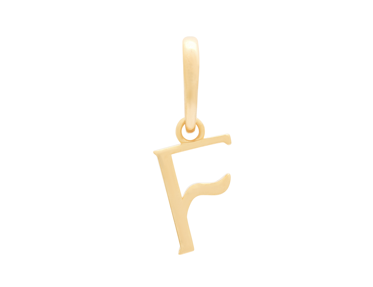 Wavy Initial Pendant