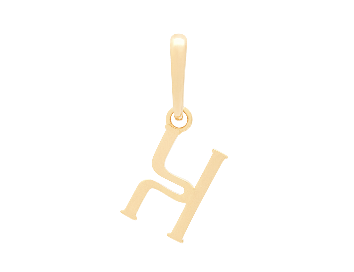 Wavy Initial Pendant