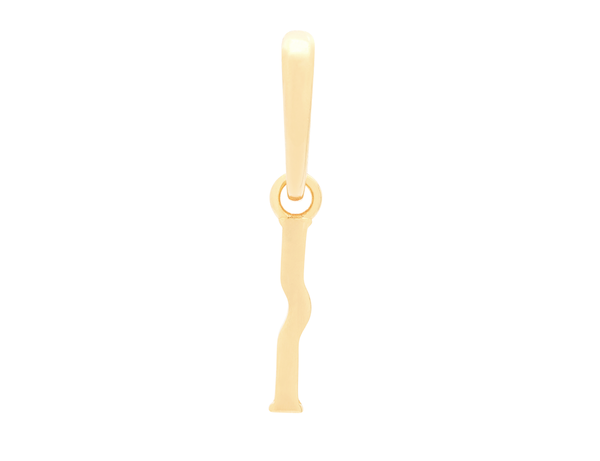 Wavy Initial Pendant