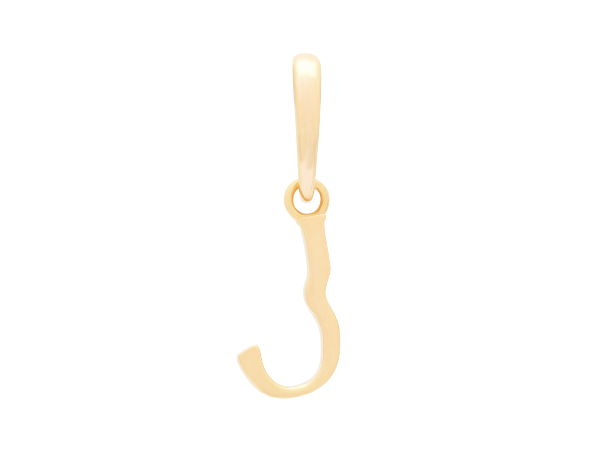 Wavy Initial Pendant