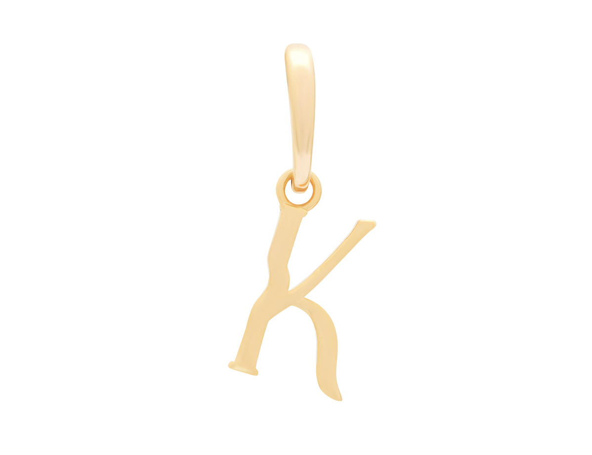 Wavy Initial Pendant