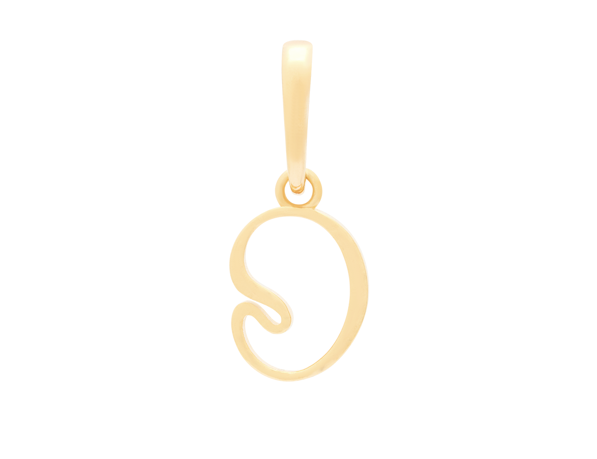 Wavy Initial Pendant