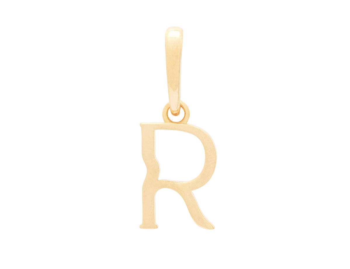 Wavy Initial Pendant