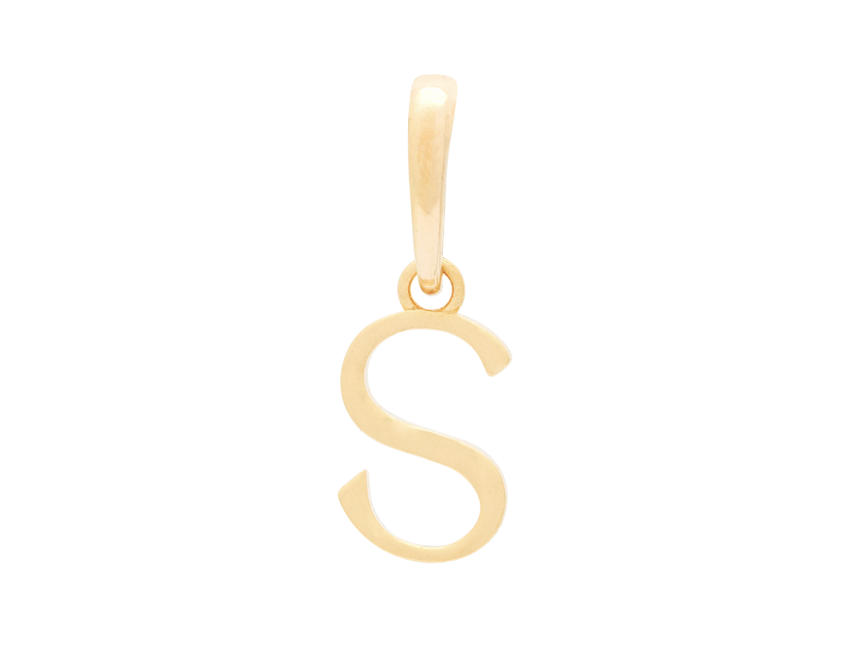 Wavy Initial Pendant