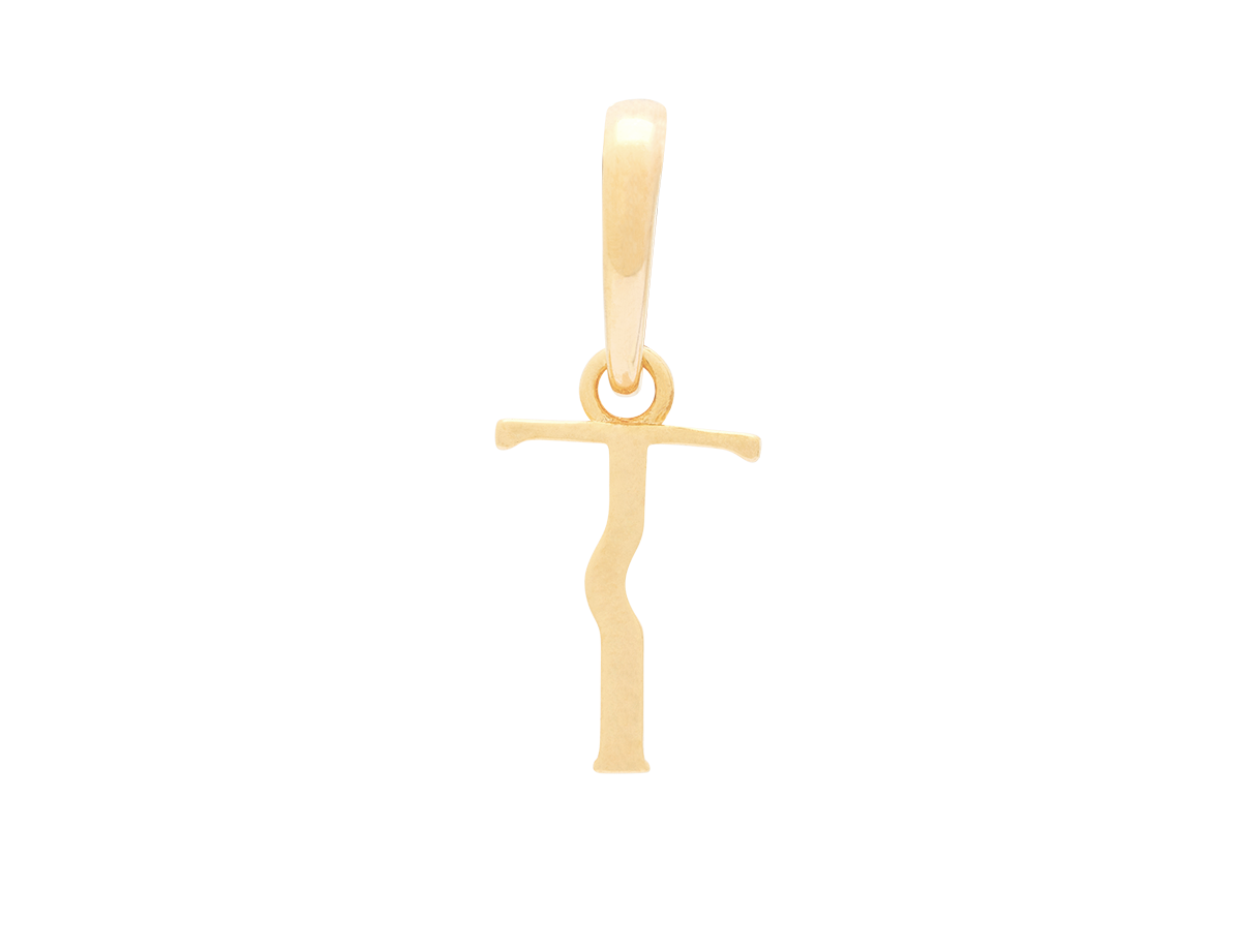 Wavy Initial Pendant