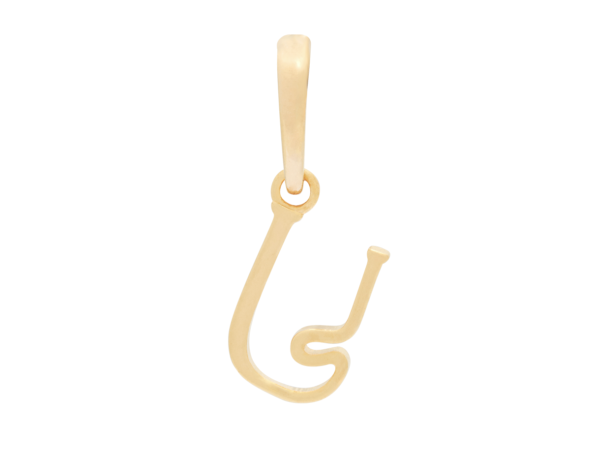 Wavy Initial Pendant