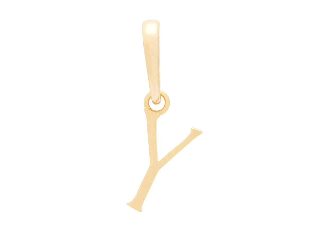 Wavy Initial Pendant