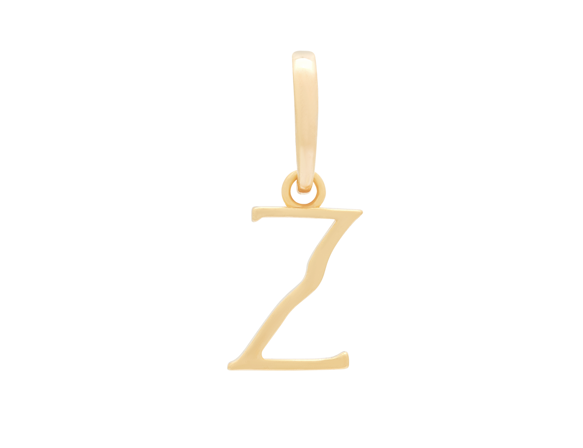 Wavy Initial Pendant