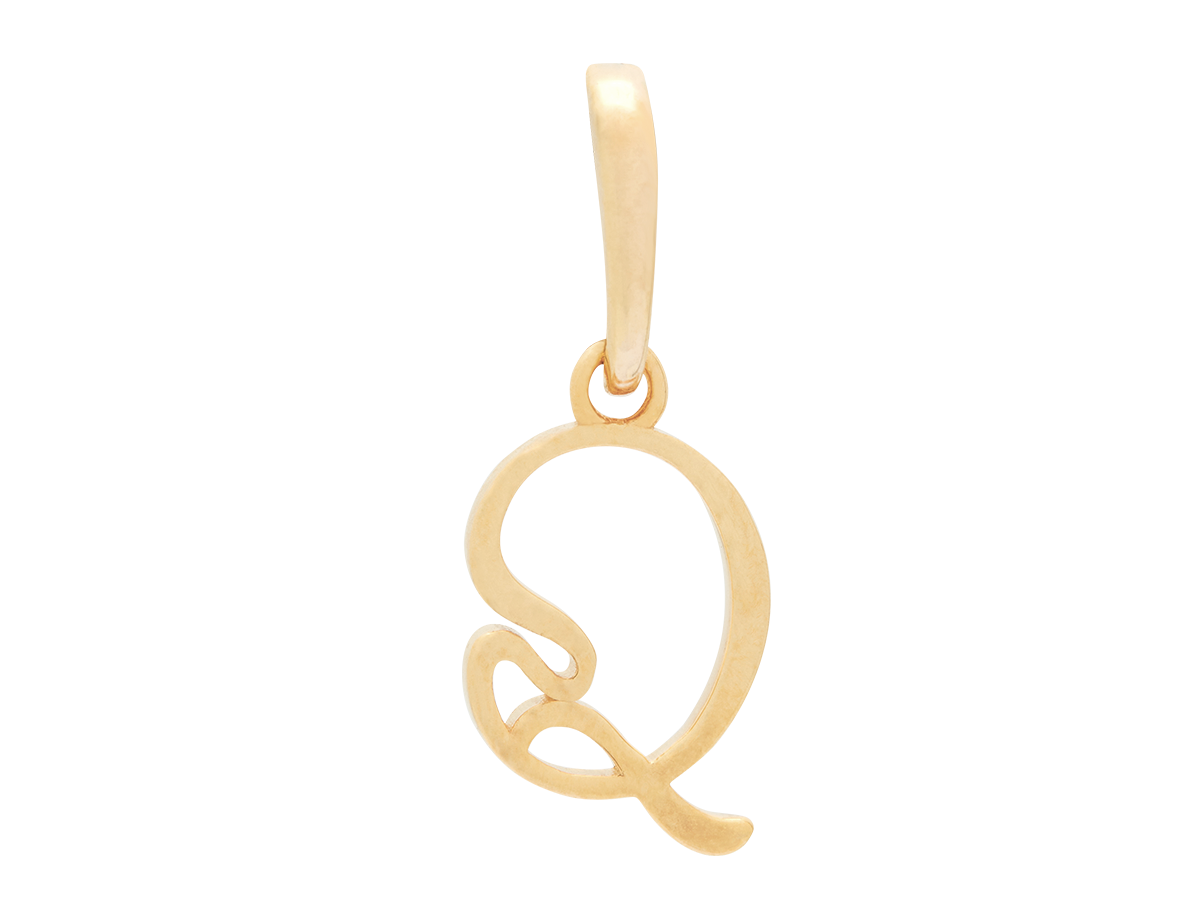 Wavy Initial Pendant