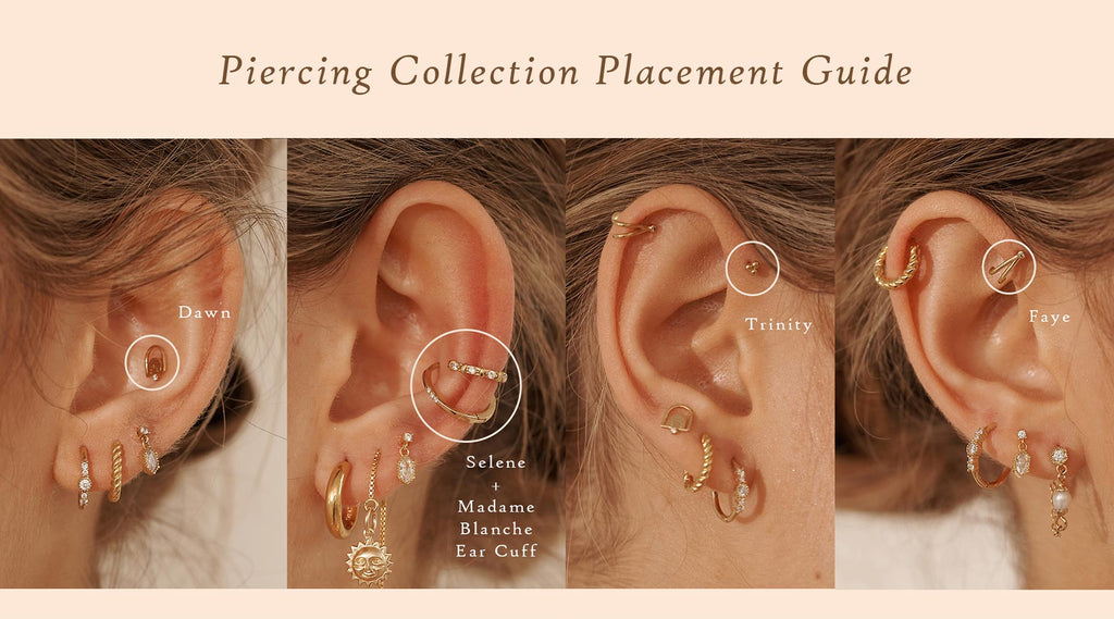 Multiple Tragus Ear Tragus Piercing On Both Ears
