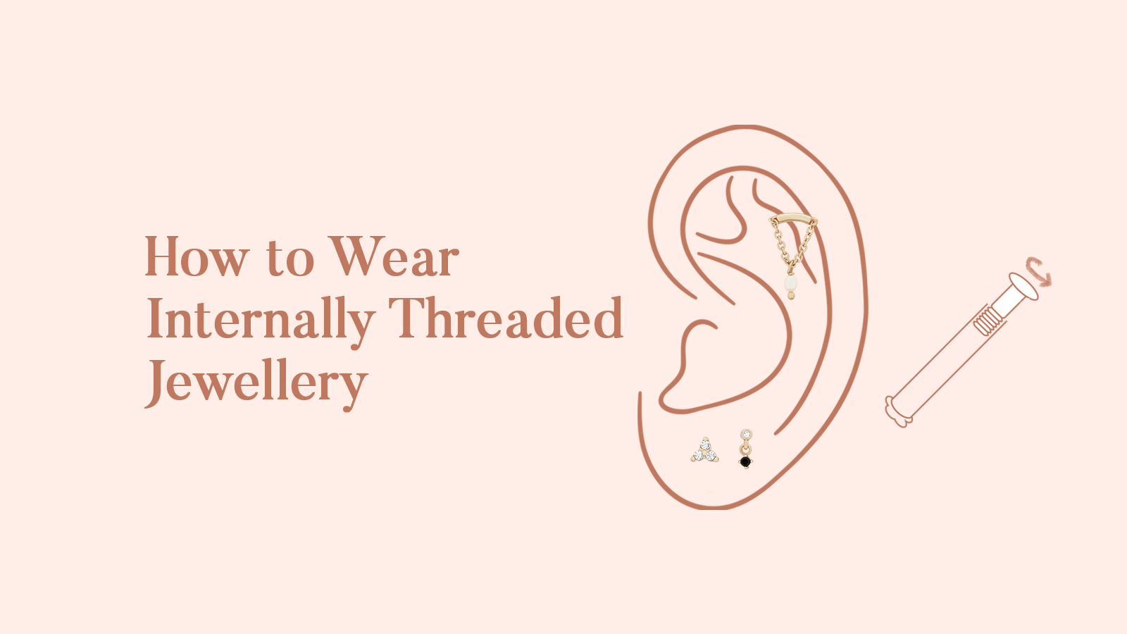 How to wear Internally Threaded Earrings