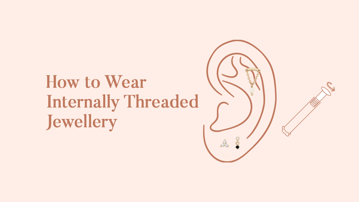 Interally Threaded How to wear Internally Threaded Earrings – S-kin Studio Jewelry