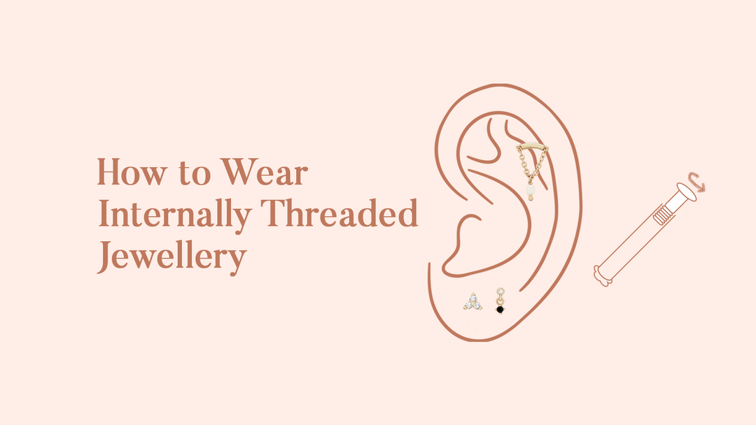 How to wear Internally Threaded Earrings Skin Studio Jewelry