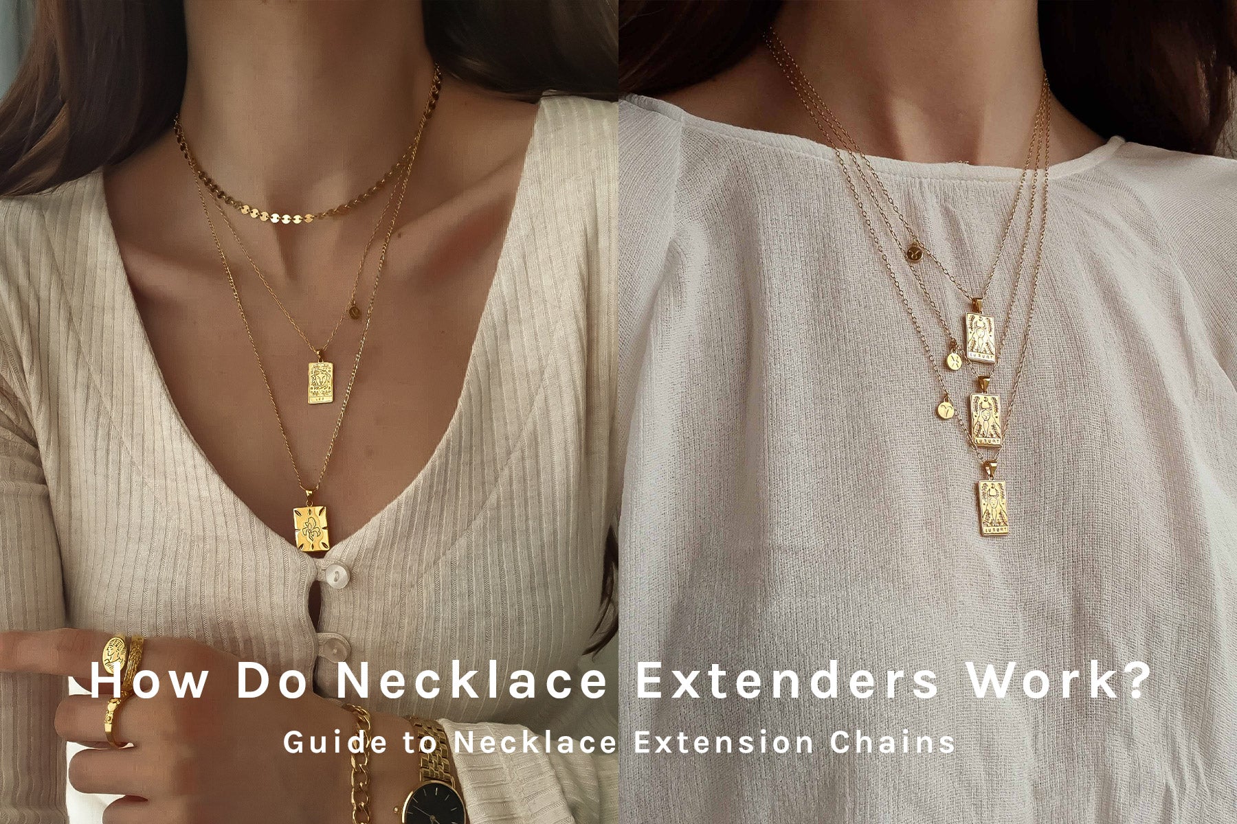 How Do Necklace Extenders Work? Guide to Necklace Extension Chains – S ...