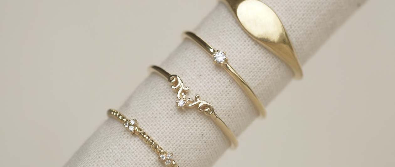 Stacking Rings - Elegant Minimalist Stackable Rings – S-kin Studio Jewelry