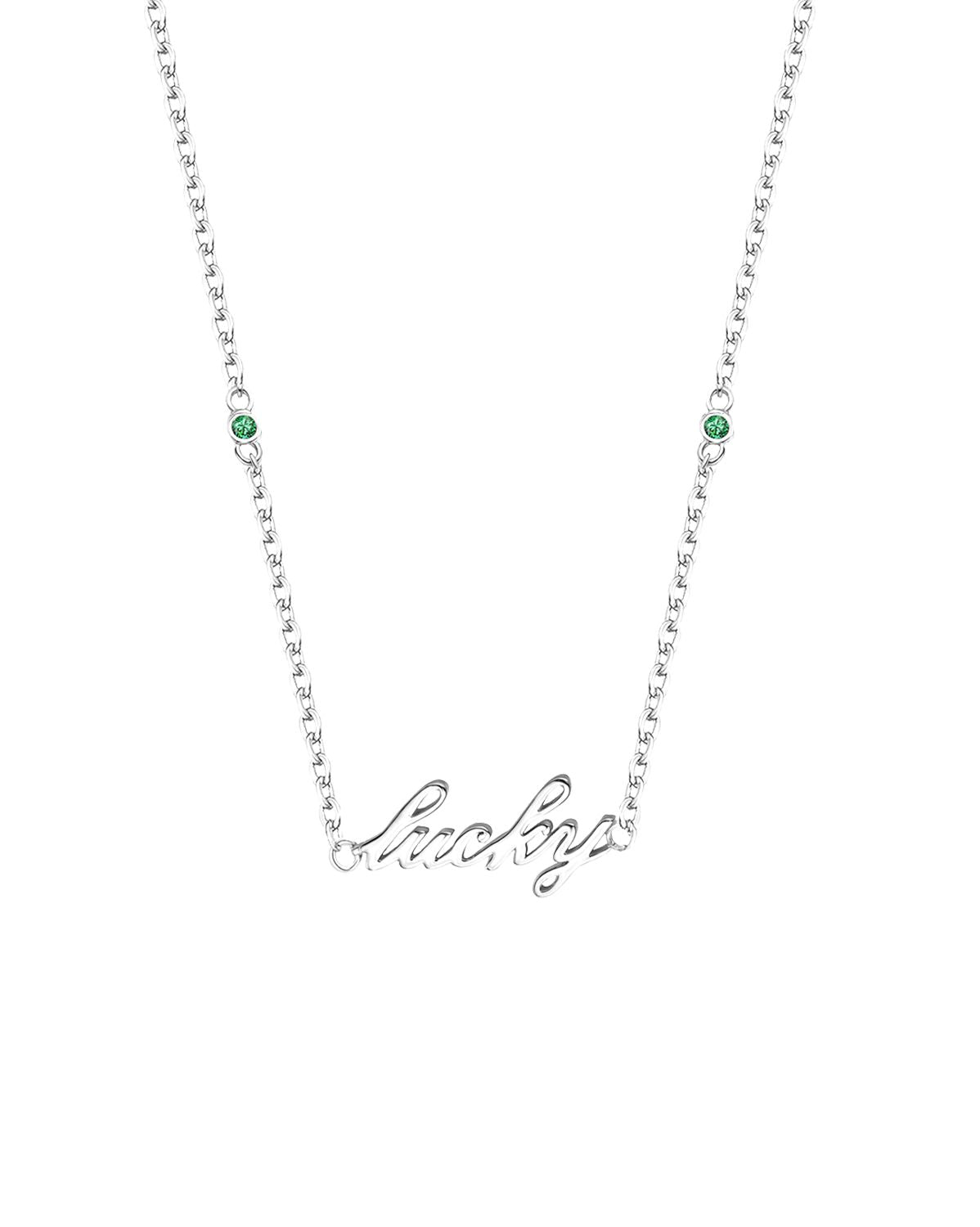 Lucky Girl Necklace - Sterling Silver