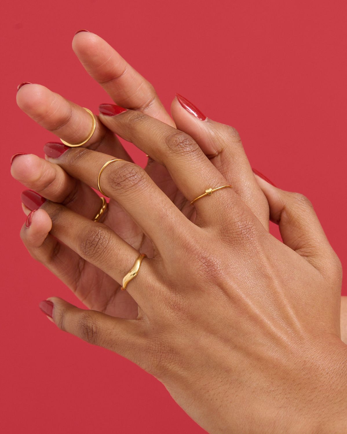 Solid Gold Romy Wave Ring