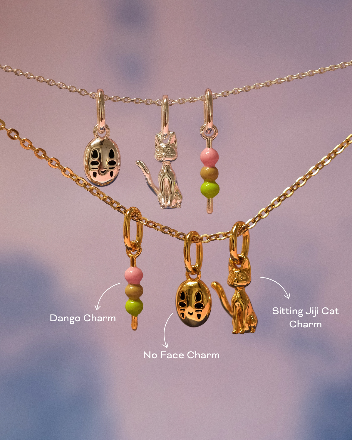 Solid Gold Dango Charm