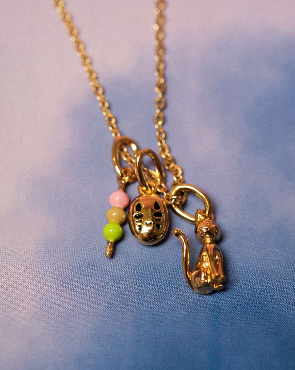 Solid Gold Sitting Jiji Cat Charm