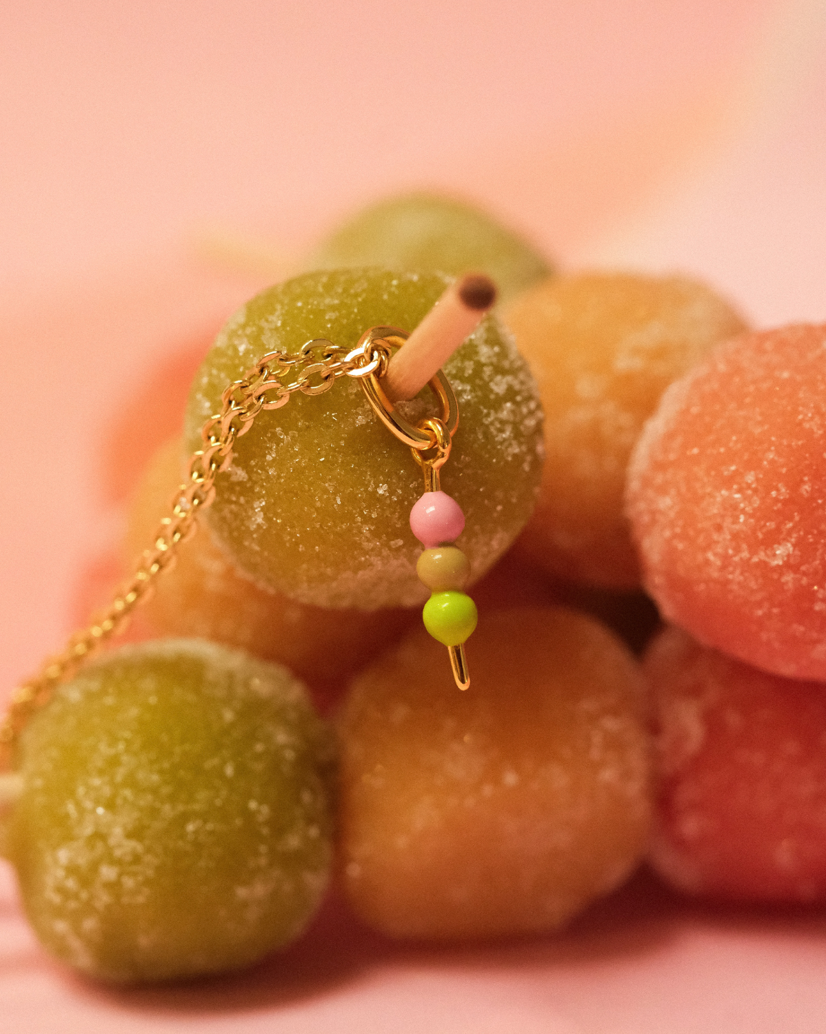 Solid Gold Dango Charm