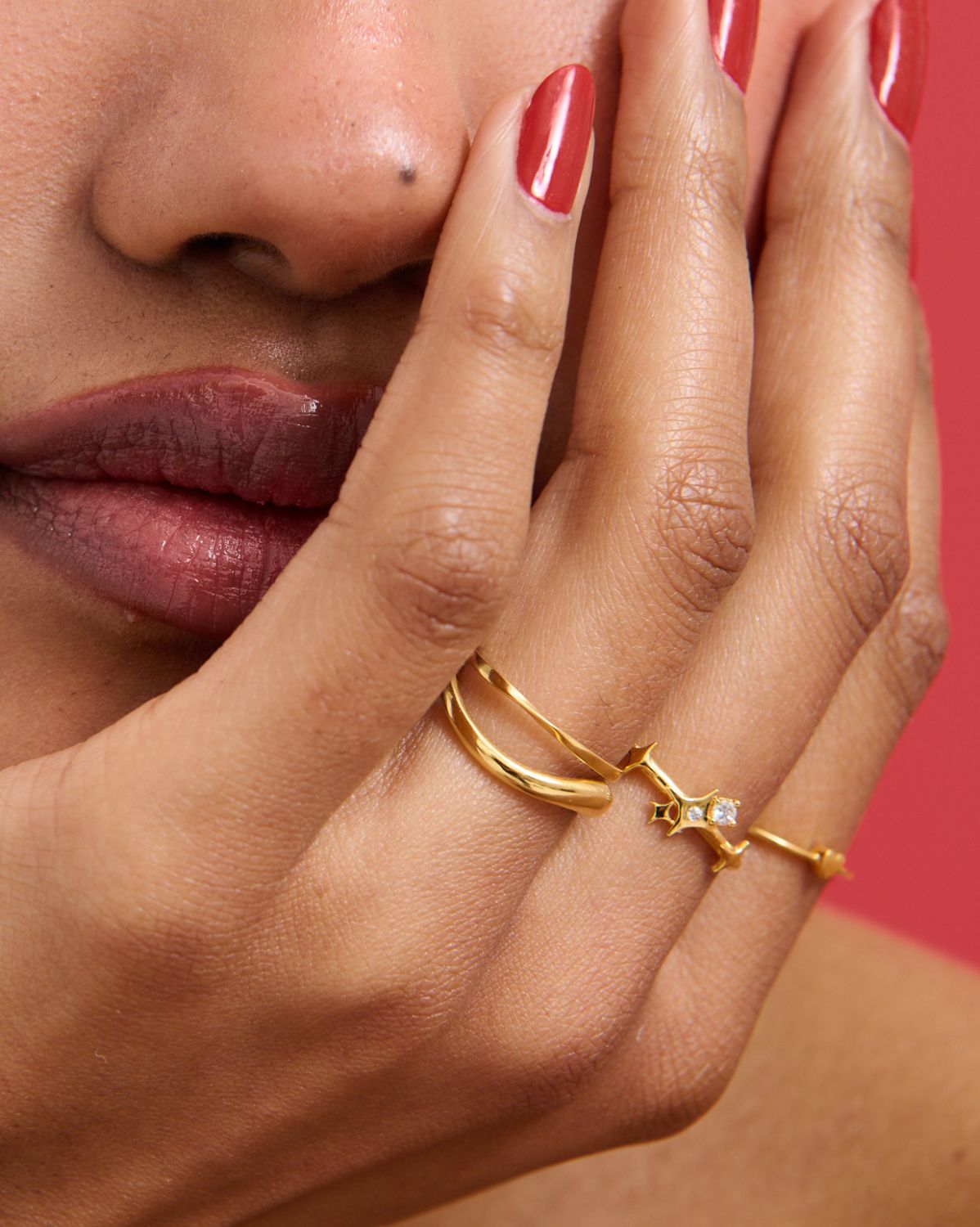 Solid Gold Elira Sparkle Ring