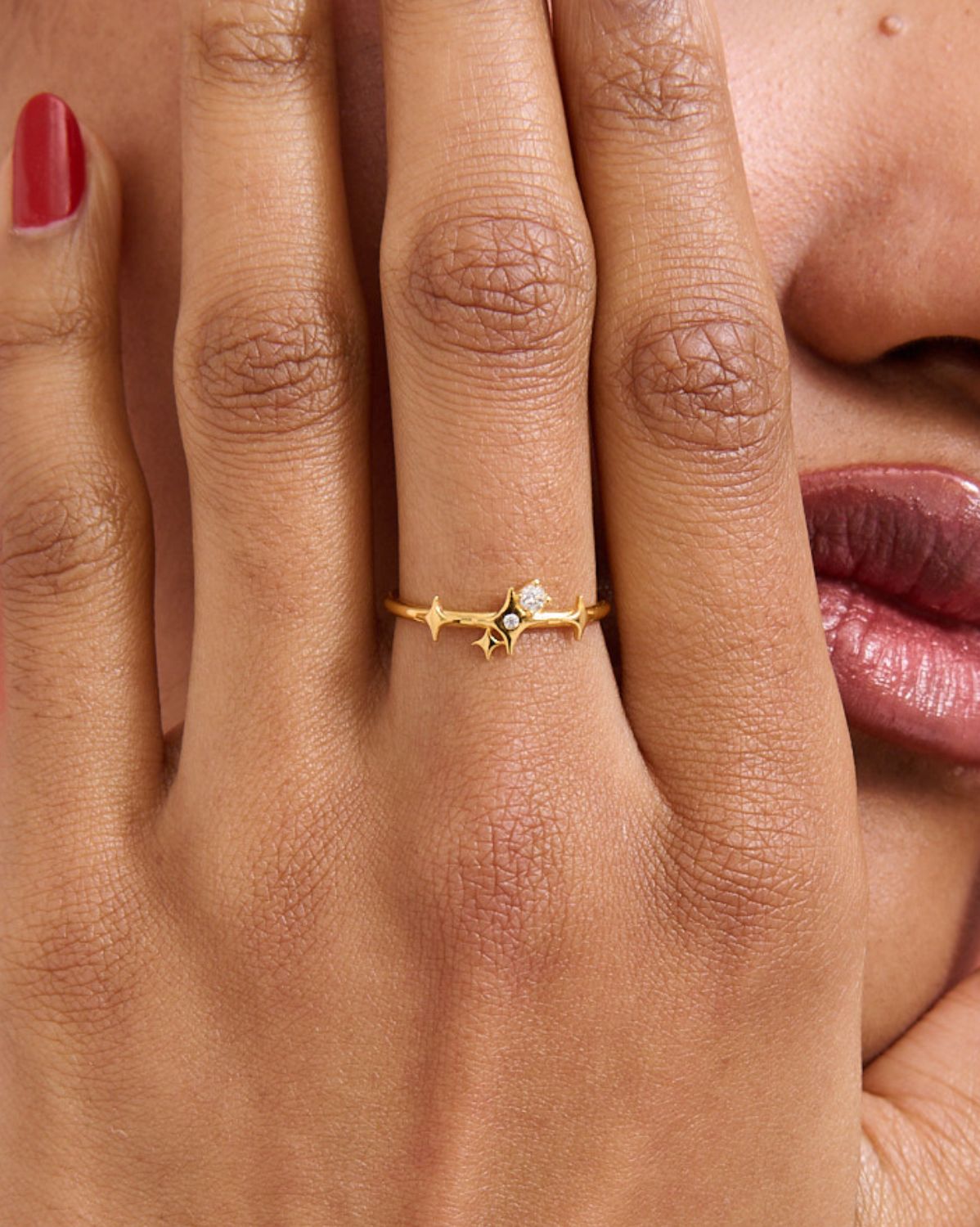 Solid Gold Elira Sparkle Ring