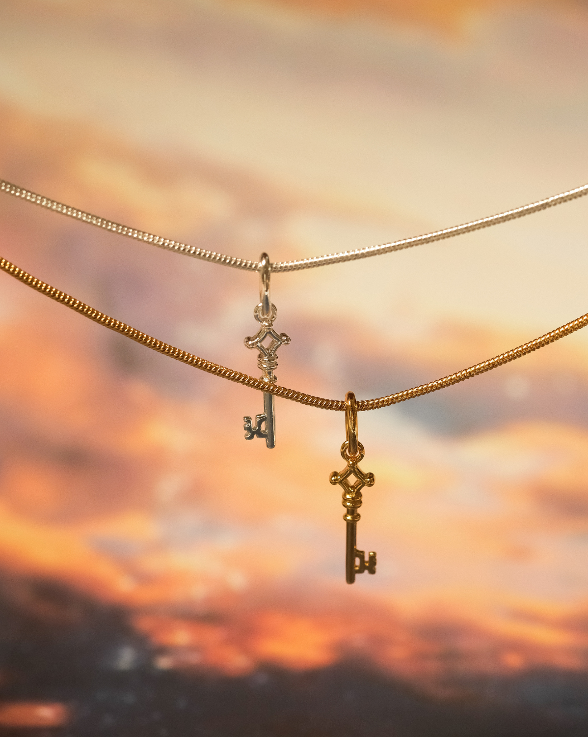 Solid Gold Eren’s Key Necklace