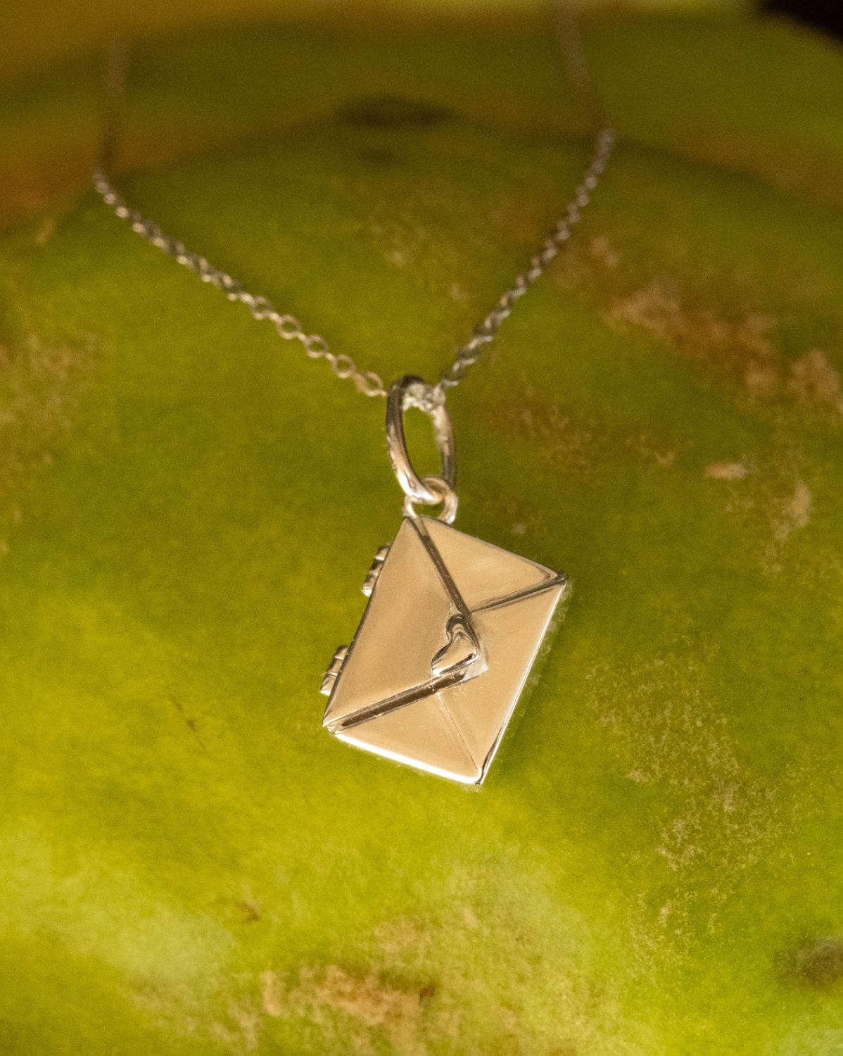 Love Letter Engraved Necklace - Sterling Silver