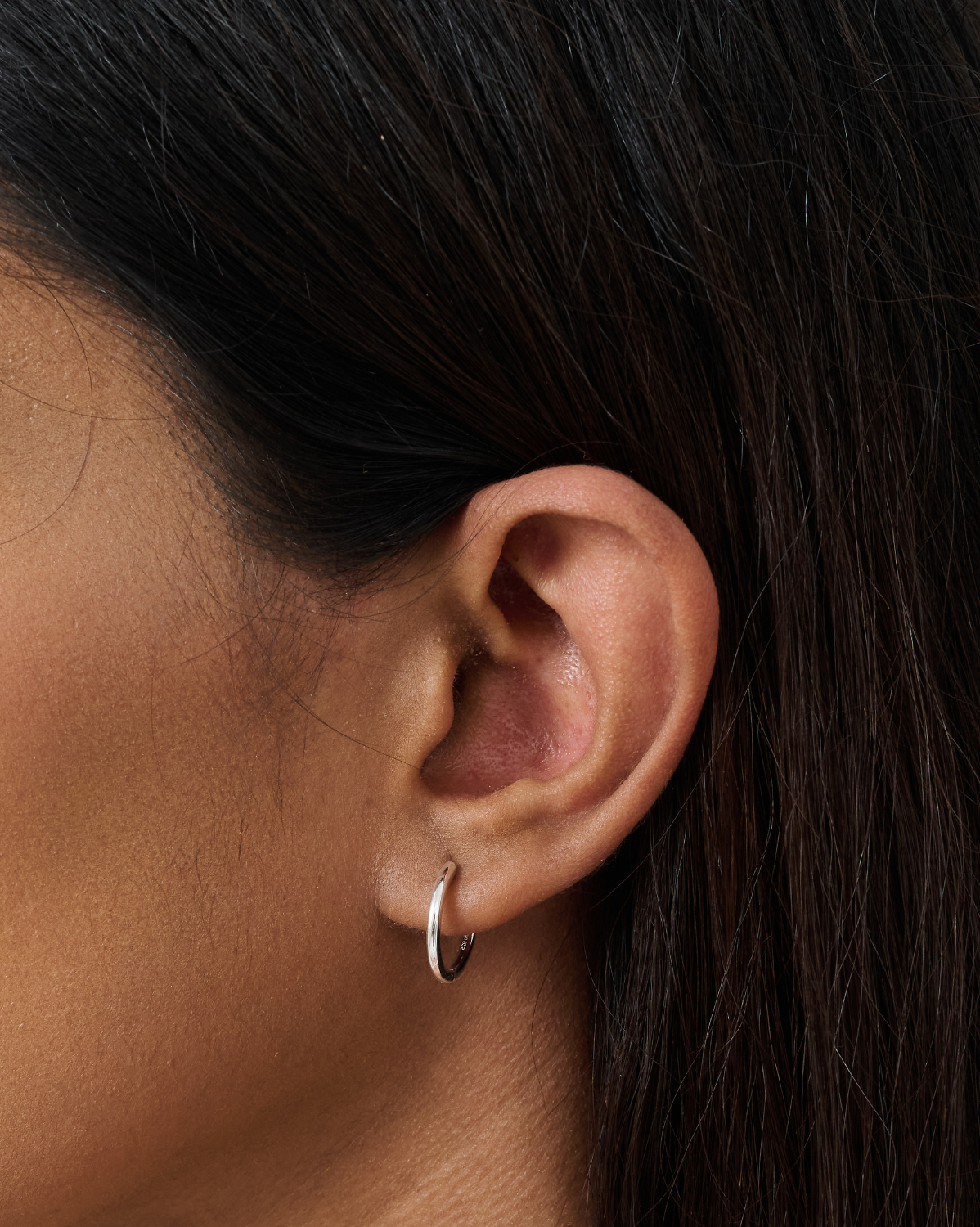 Sophie Essential Huggies - 15mm - Sterling Silver