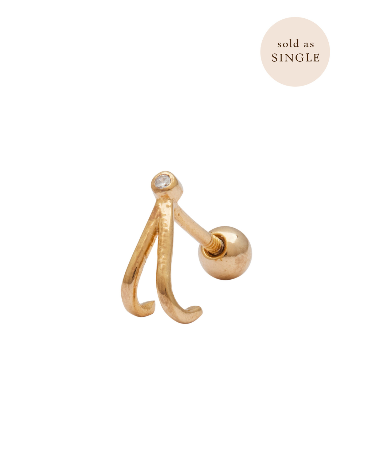 Faye Wishbone Single Stud