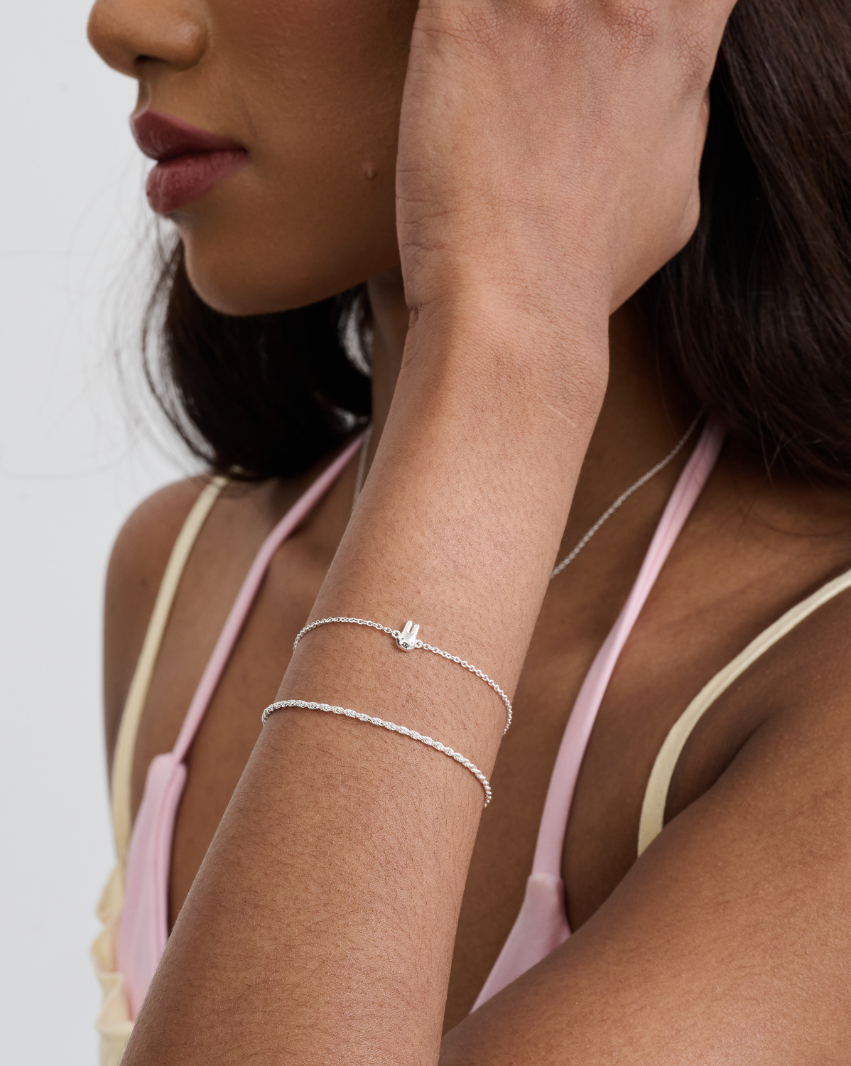 Dainty Bunny Bracelet - Sterling Silver