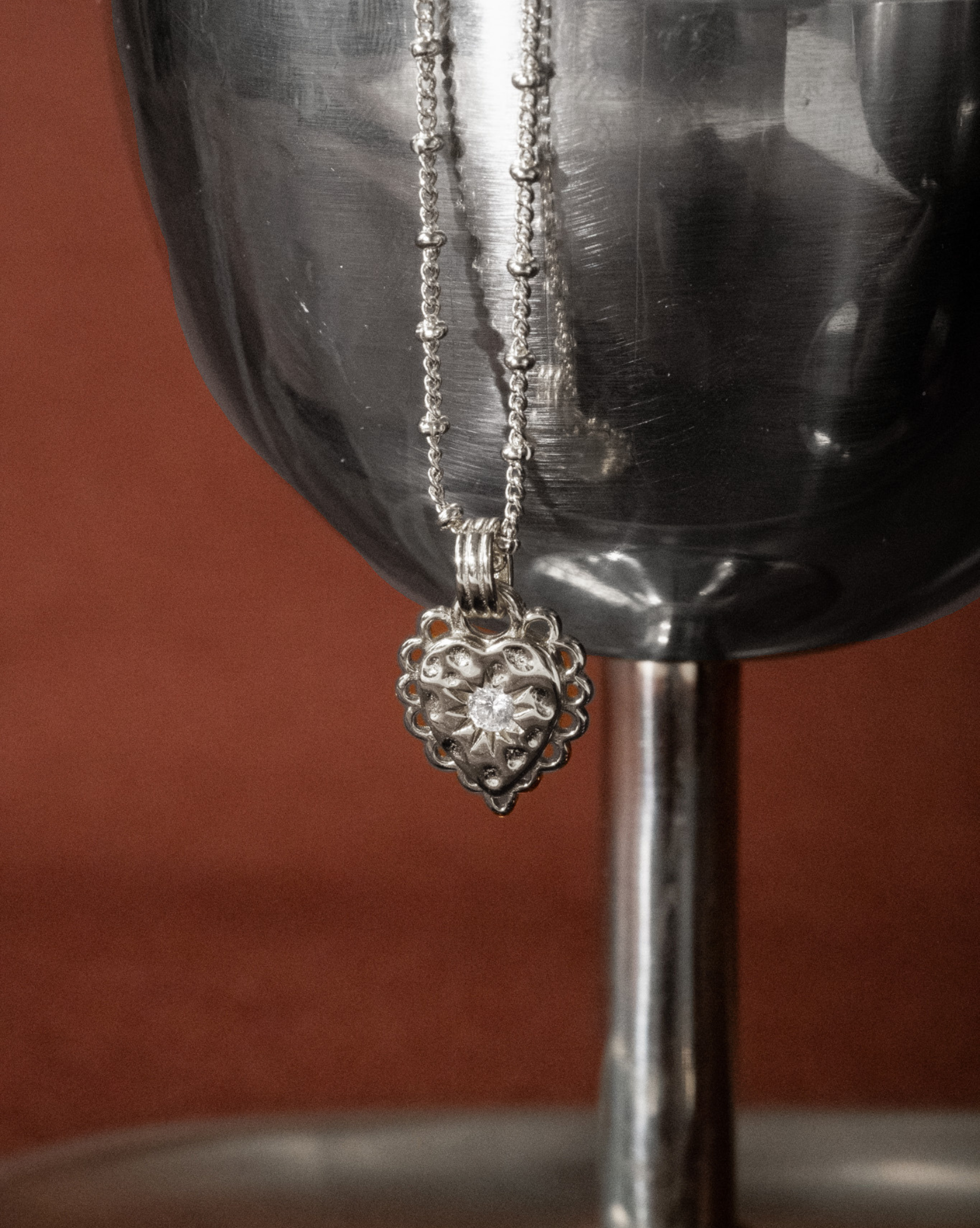 Ti Amo Love Necklace - Sterling Silver