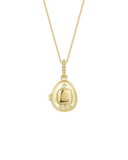 Pixel Engravable Locket Necklace