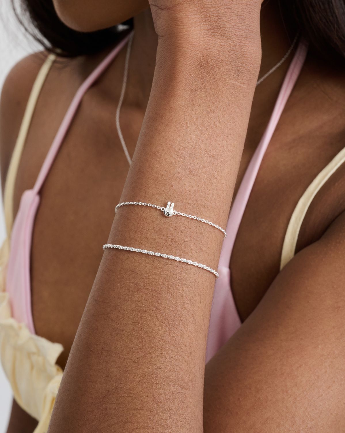 Dainty Bunny Bracelet - Sterling Silver