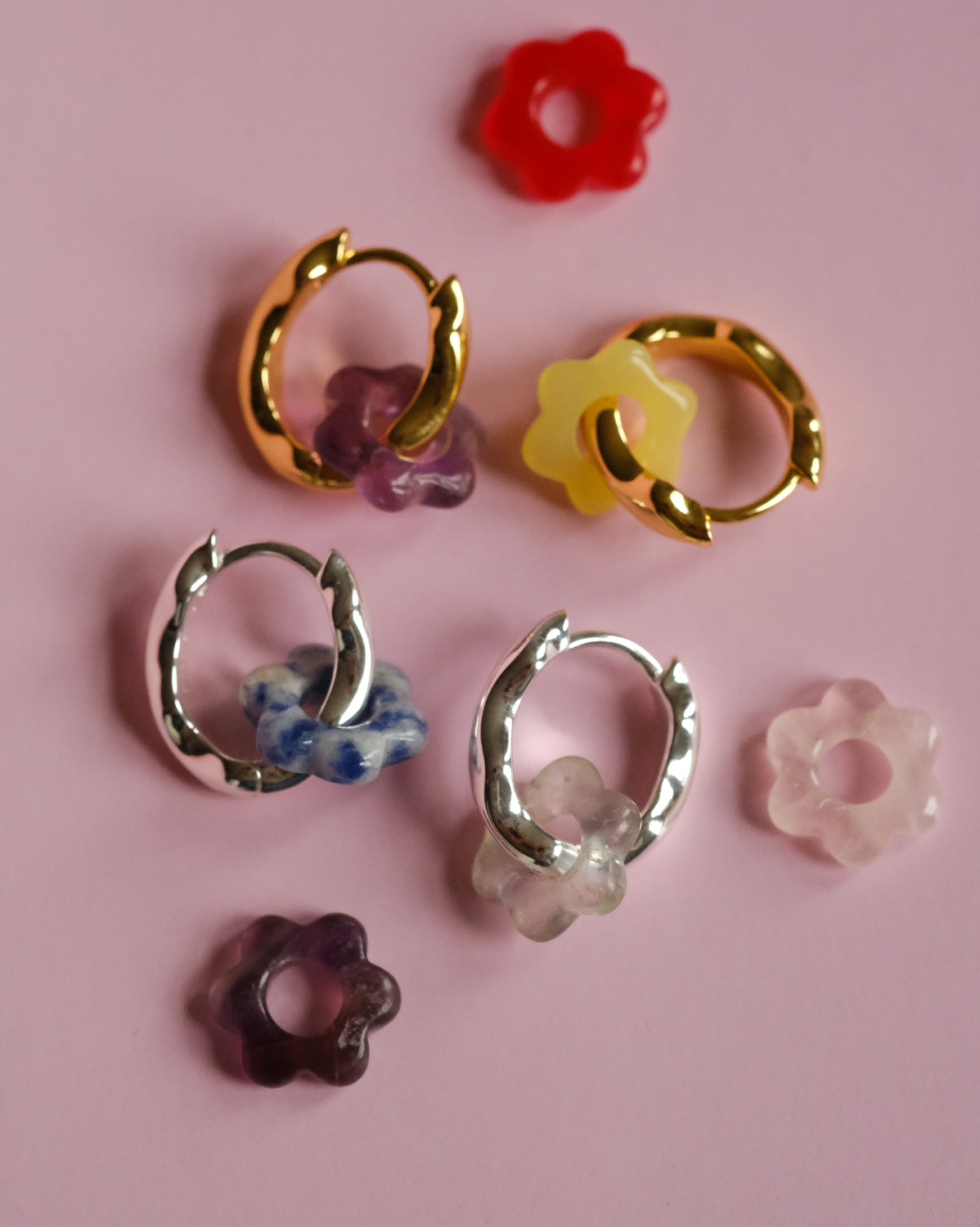 Rina Hoops - Sterling Silver