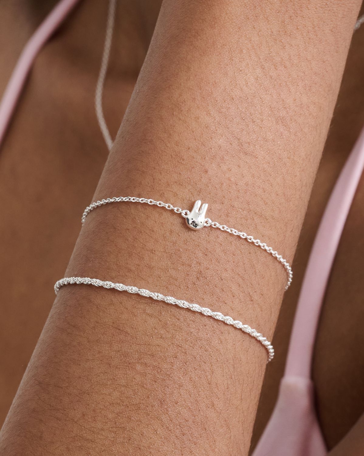 Dainty Bunny Bracelet - Sterling Silver