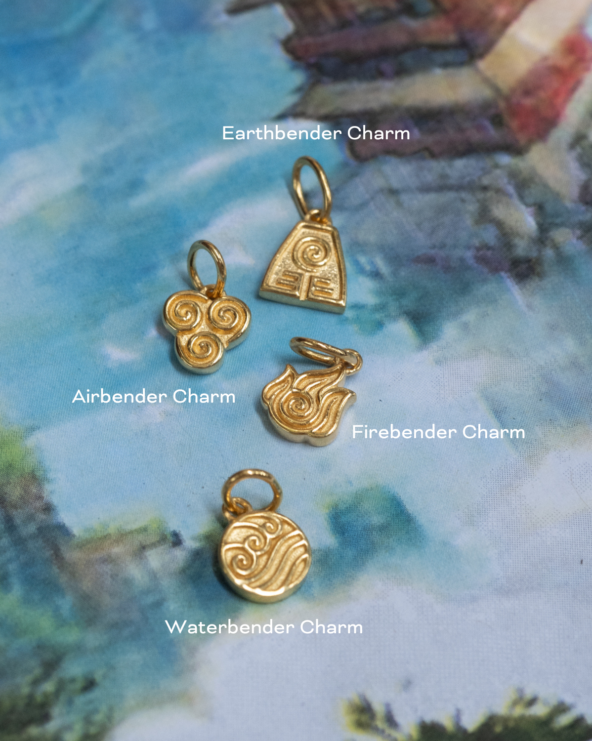 Solid Gold Firebender Charm