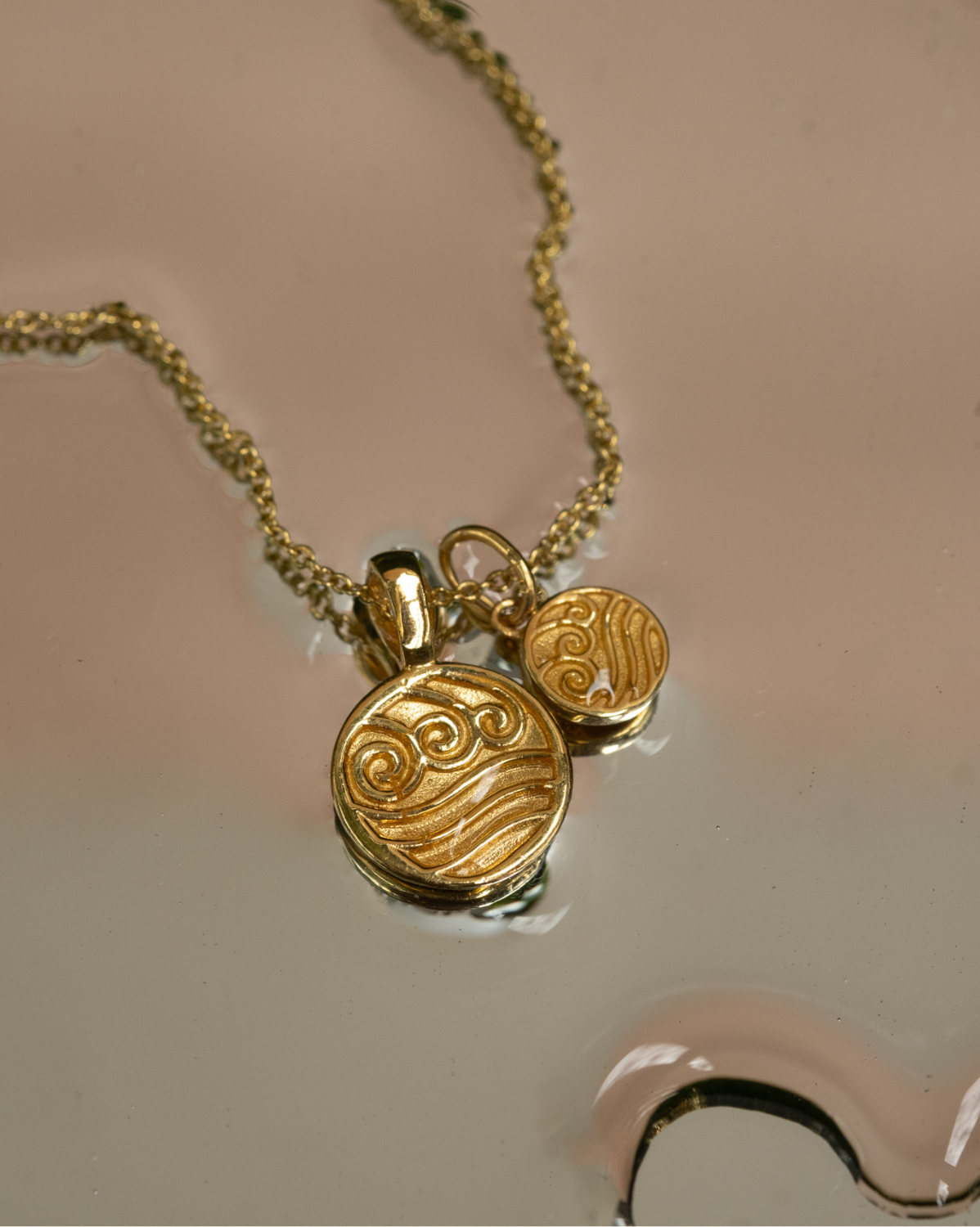 Solid Gold Waterbender Charm