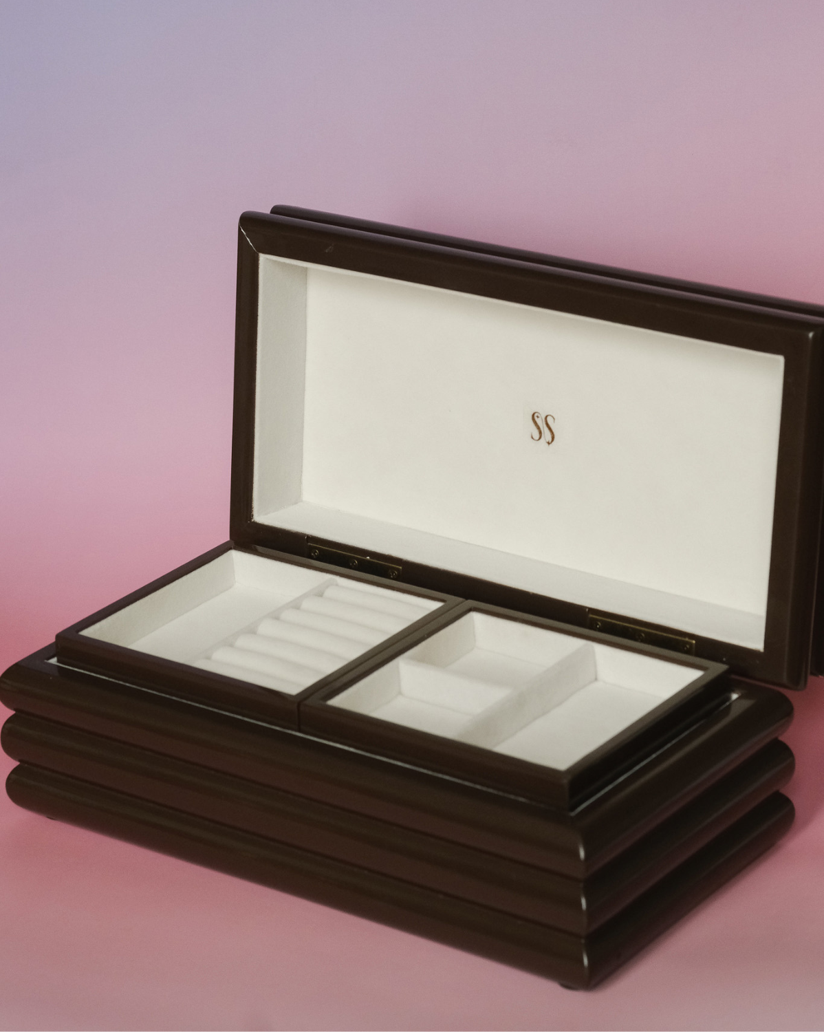 Jewellery Lacquer Storage Box - Brown – S-kin Studio Jewelry