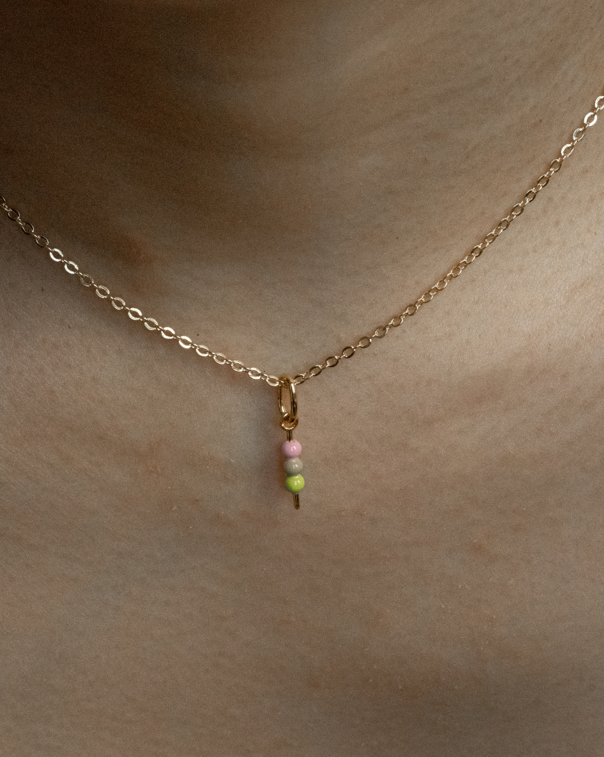 Solid Gold Dango Charm