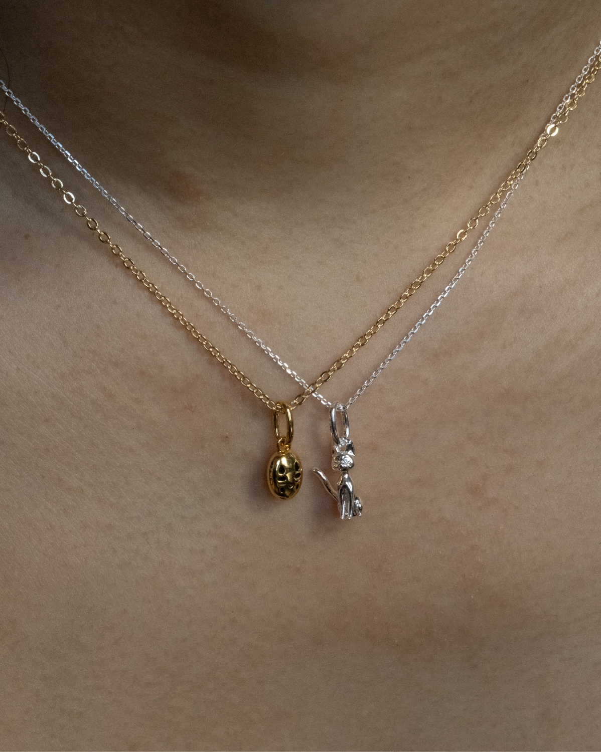 Solid Gold No Face Charm