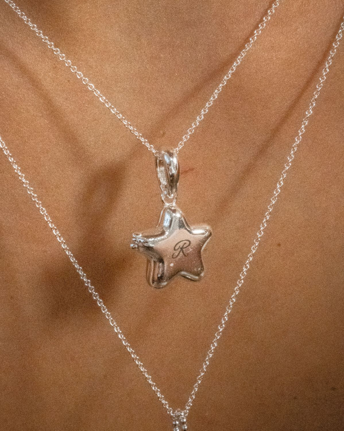 Polly’s Star Engravable Locket Necklace - Sterling Silver