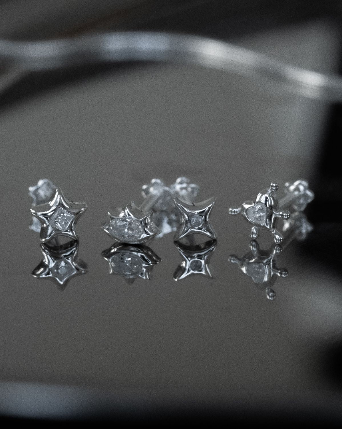 Mila Shapes Earrings Set - Sterling Silver