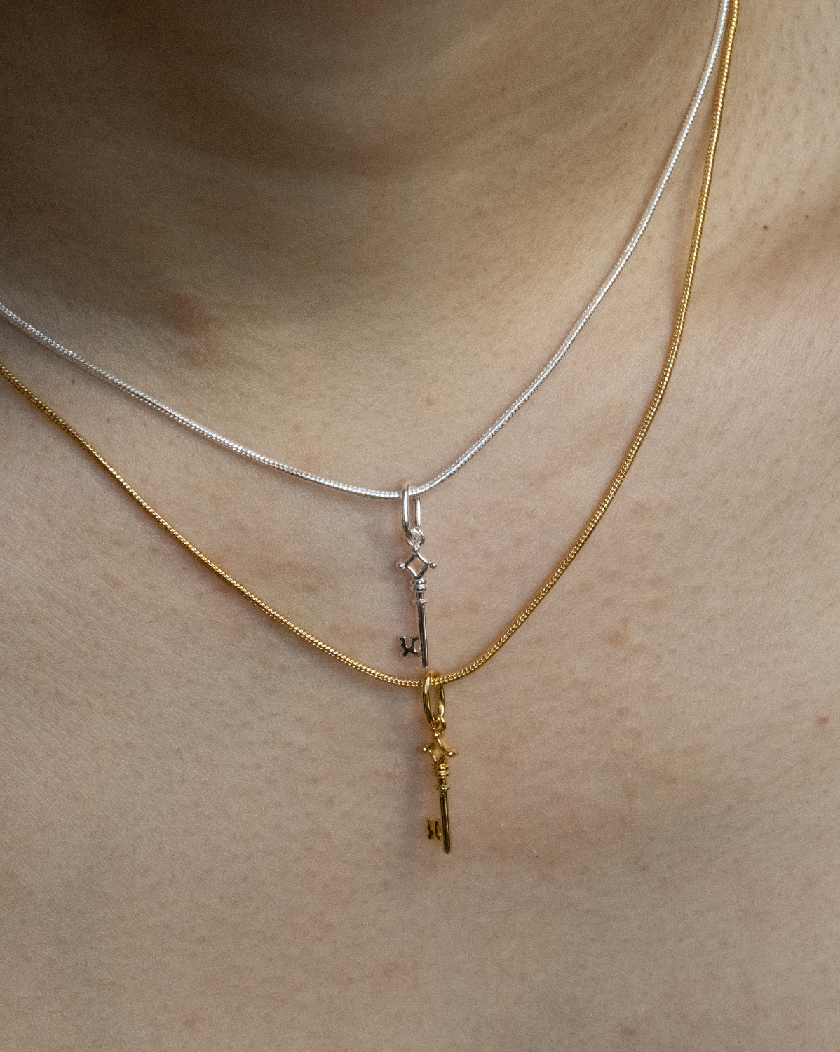 Solid Gold Eren’s Key Necklace