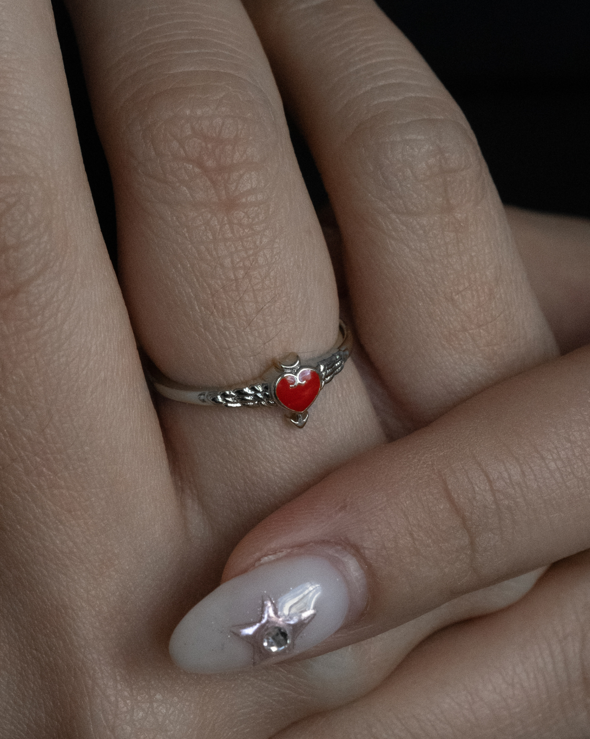 Guardian’s Heart Ring - Sterling Silver