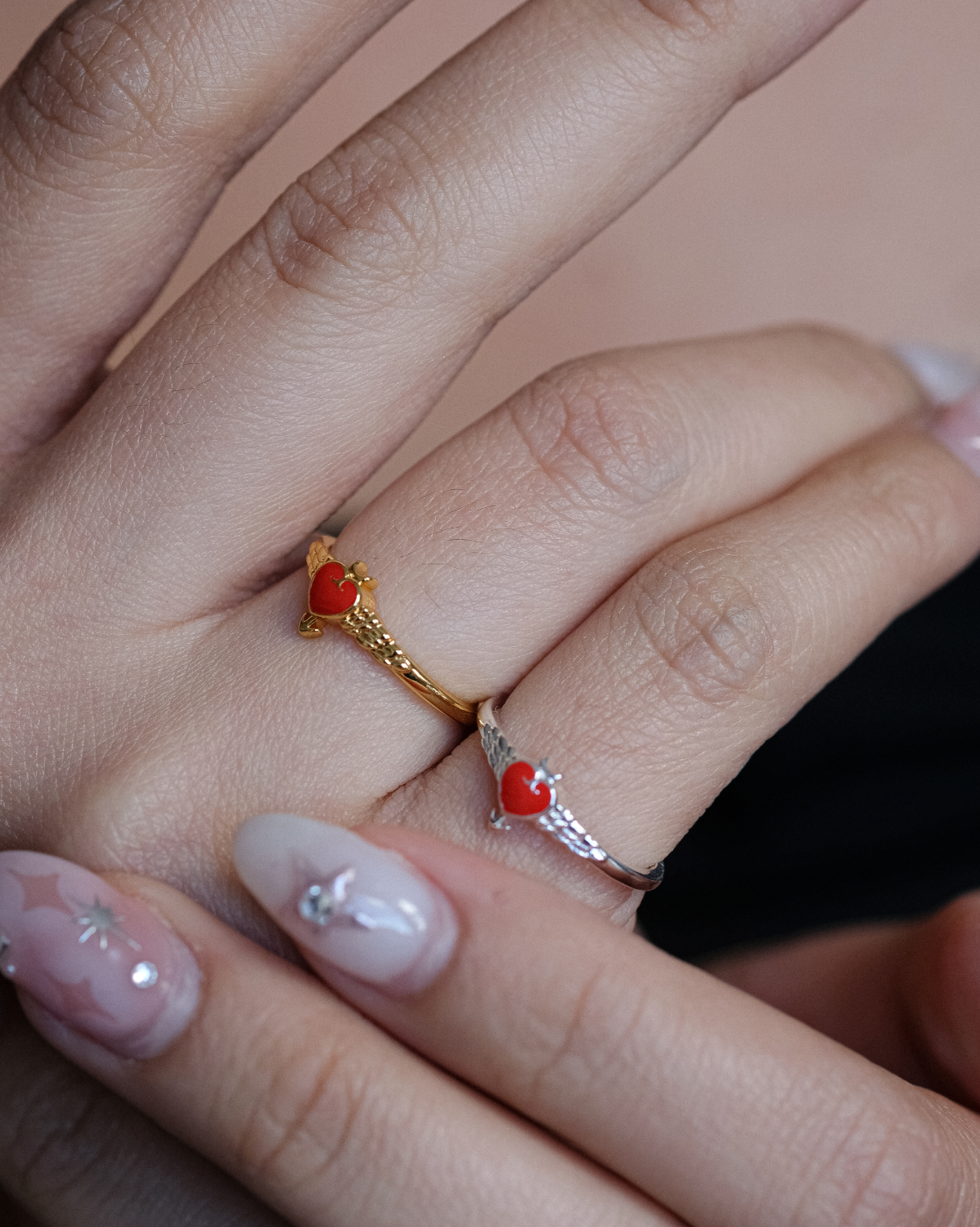 Solid Gold Guardian’s Heart Ring